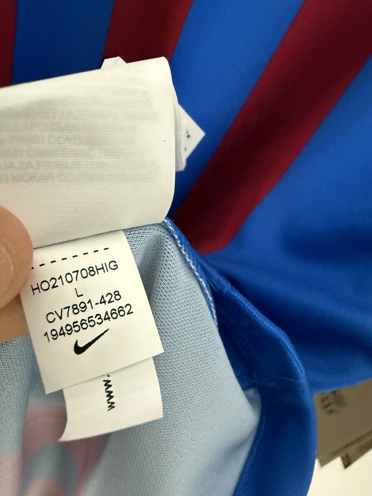 Barcelona Pedri #16 2021/22 Large Home Shirt Nike BNWT CV7891-428