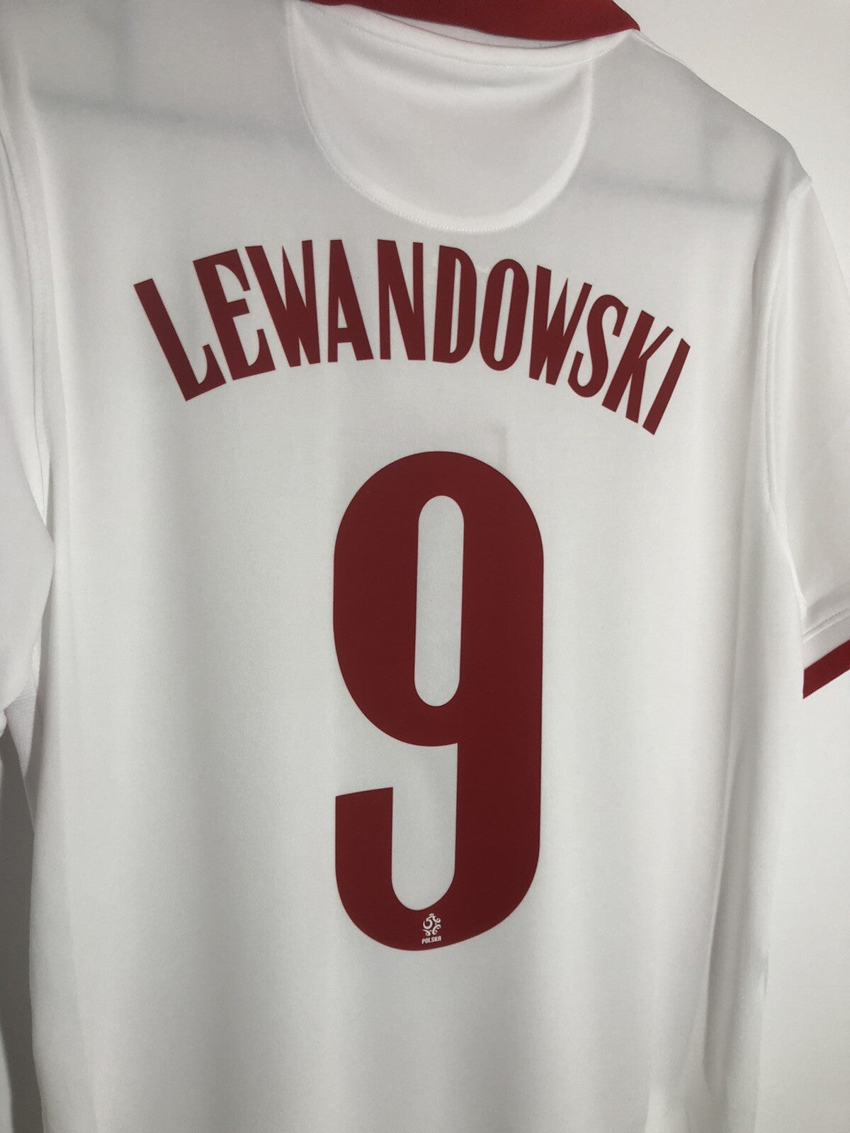 Poland Lewandowski #9 2020 Medium Home Shirt Excellent Condition CD0722-100