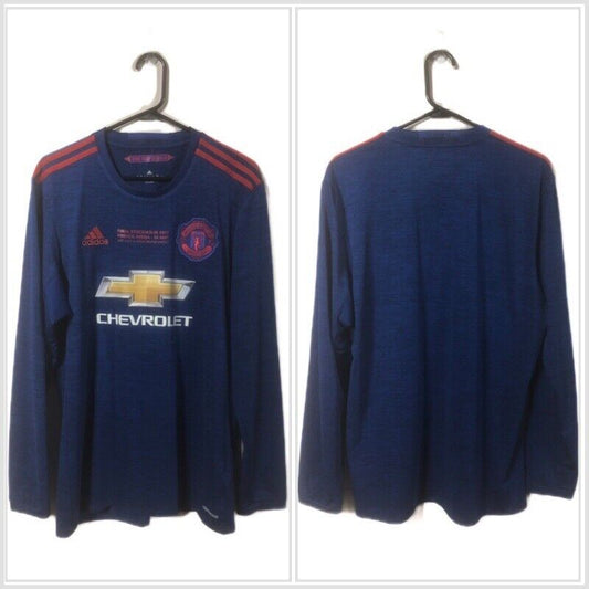 Manchester United 2016 17 Large Ls Away El Final Excellent Condition Ai6703