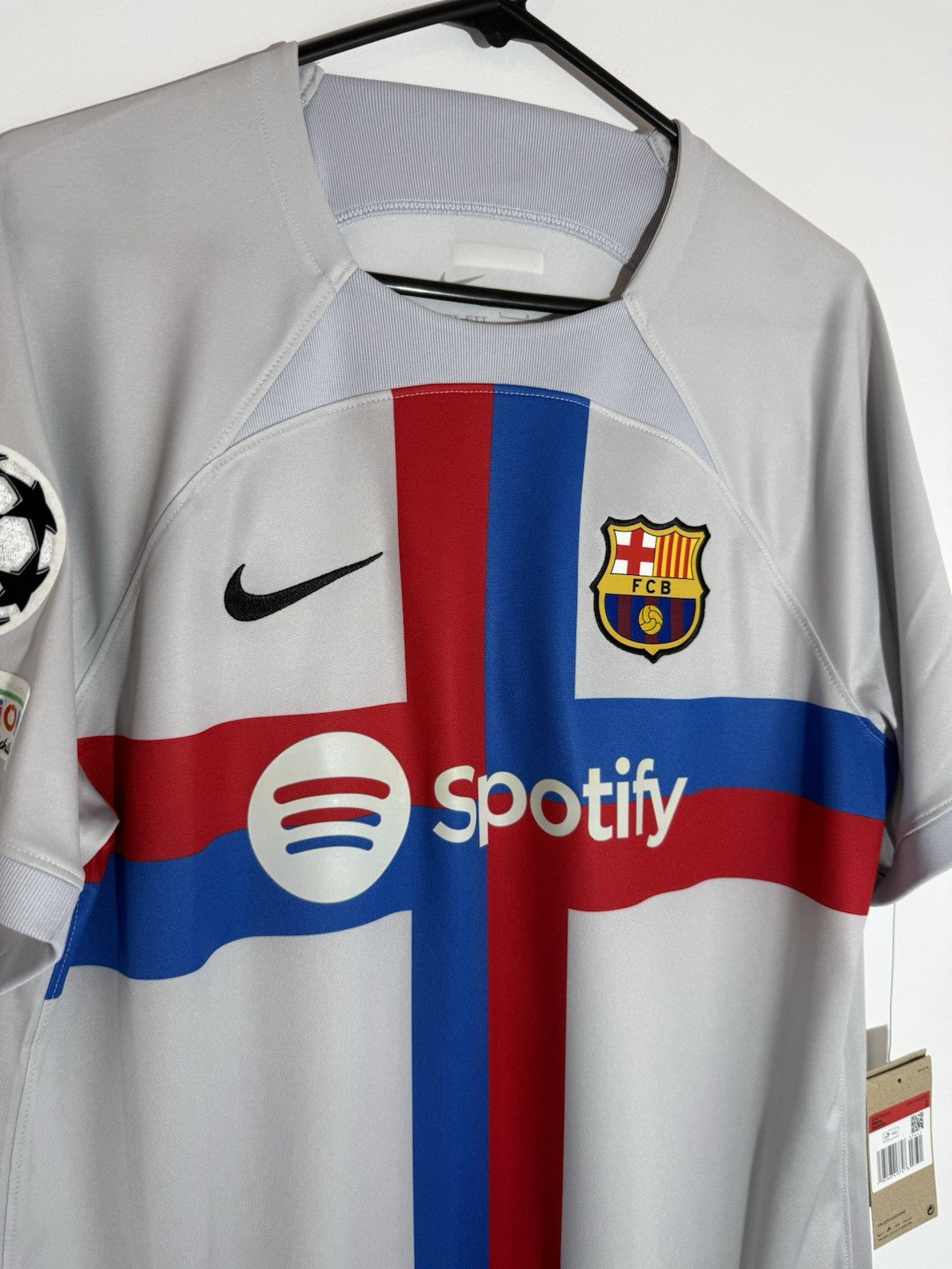 Barcelona Lewandowski #9 2022/23 Large 3rd CL Shirt Nike BNWT DN2713-043