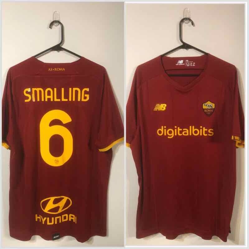 Smalling #6 AS Roma Home 2021/22 X-Large Football New Balance Excellent Conditio