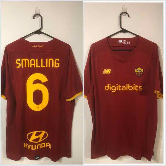 Smalling #6 AS Roma Home 2021/22 X-Large Football New Balance Excellent Conditio