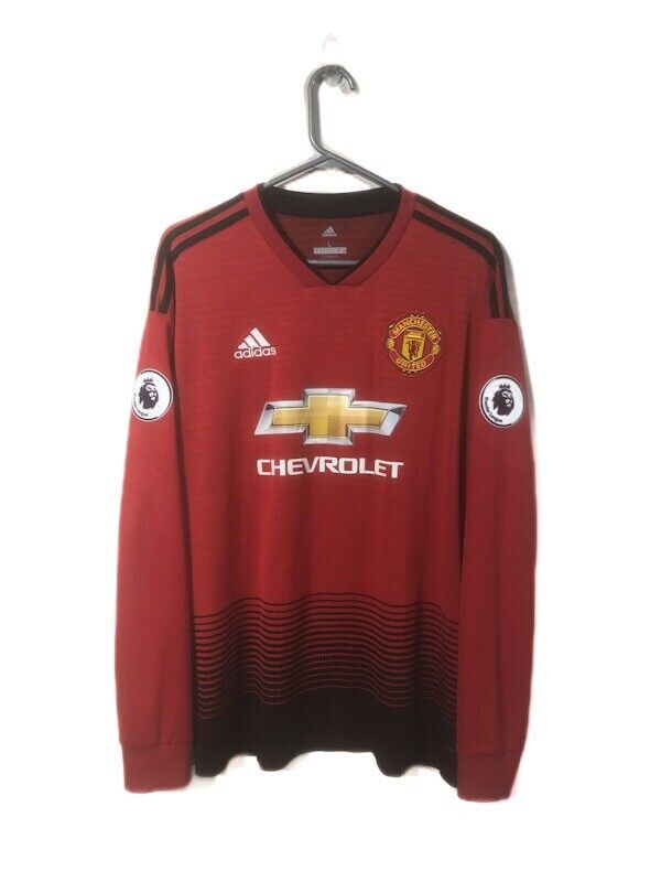 Rashford 10 Manchester United Large Ls 2018 19 Home Excellent Condition Cg0047