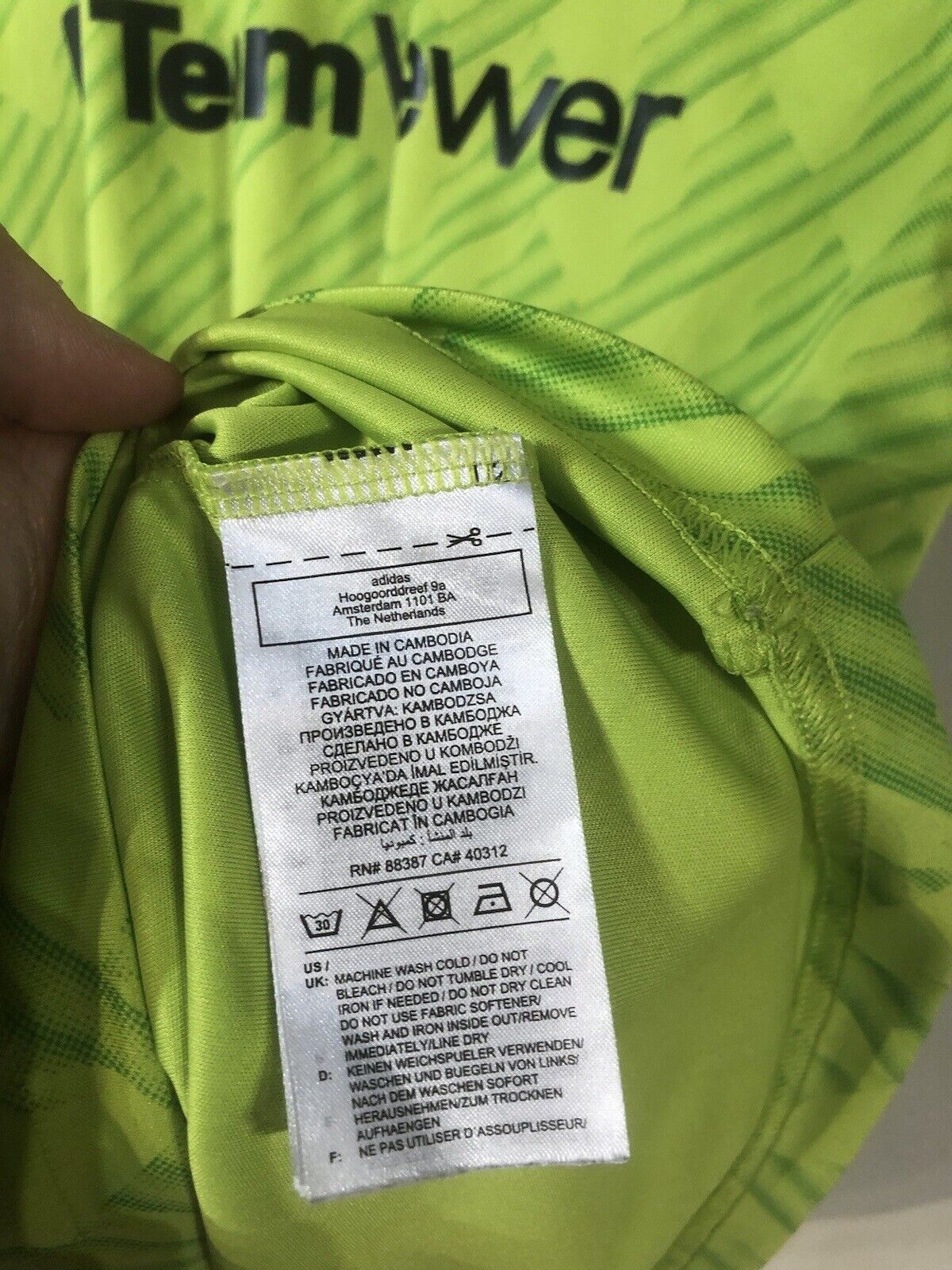 Eriksen #14 Manchester United 2022/23 3rd Large Shirt Adidas Excellent Condition