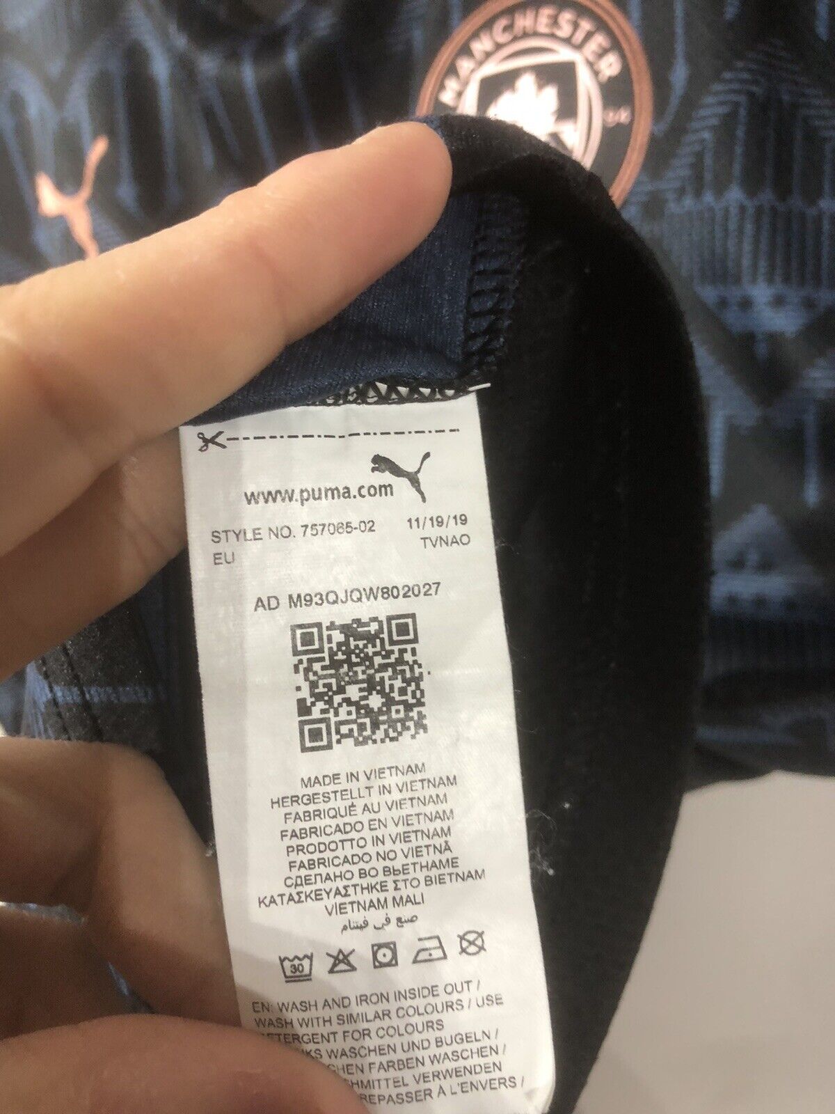 Foden #47 Manchester City 2020/21 Medium Away Shirt Excellent Conditi 757065-02