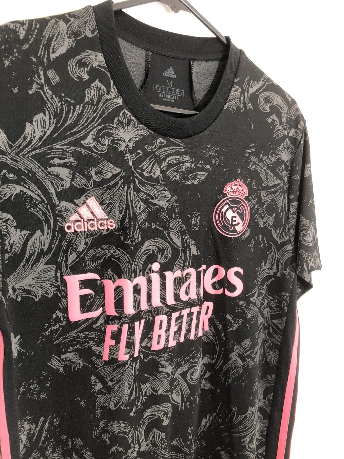 Vini Jr #20 Real Madrid 2020/21 Medium 3rd Shirt Excellent Condition GE0933