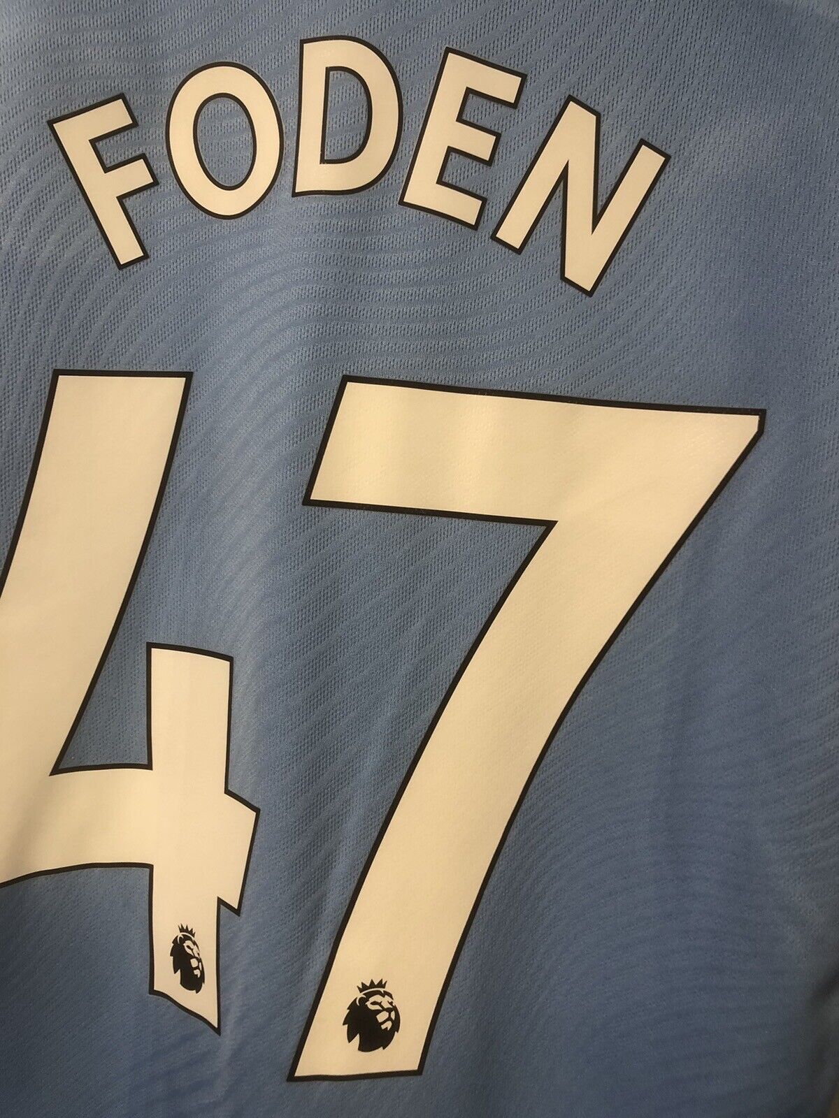 Foden #47 Manchester City 2019/20 Medium Home Shirt Puma Excellent Condition
