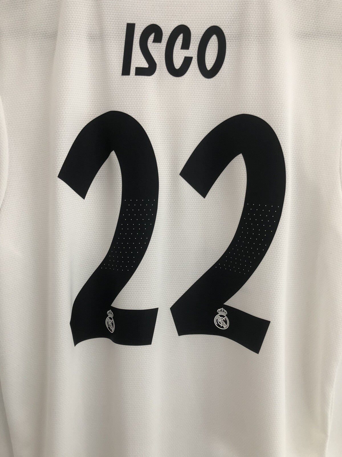 Real Madrid Isco #22 2018/19 Medium Home Shirt Adidas Excellent Condition CG0550