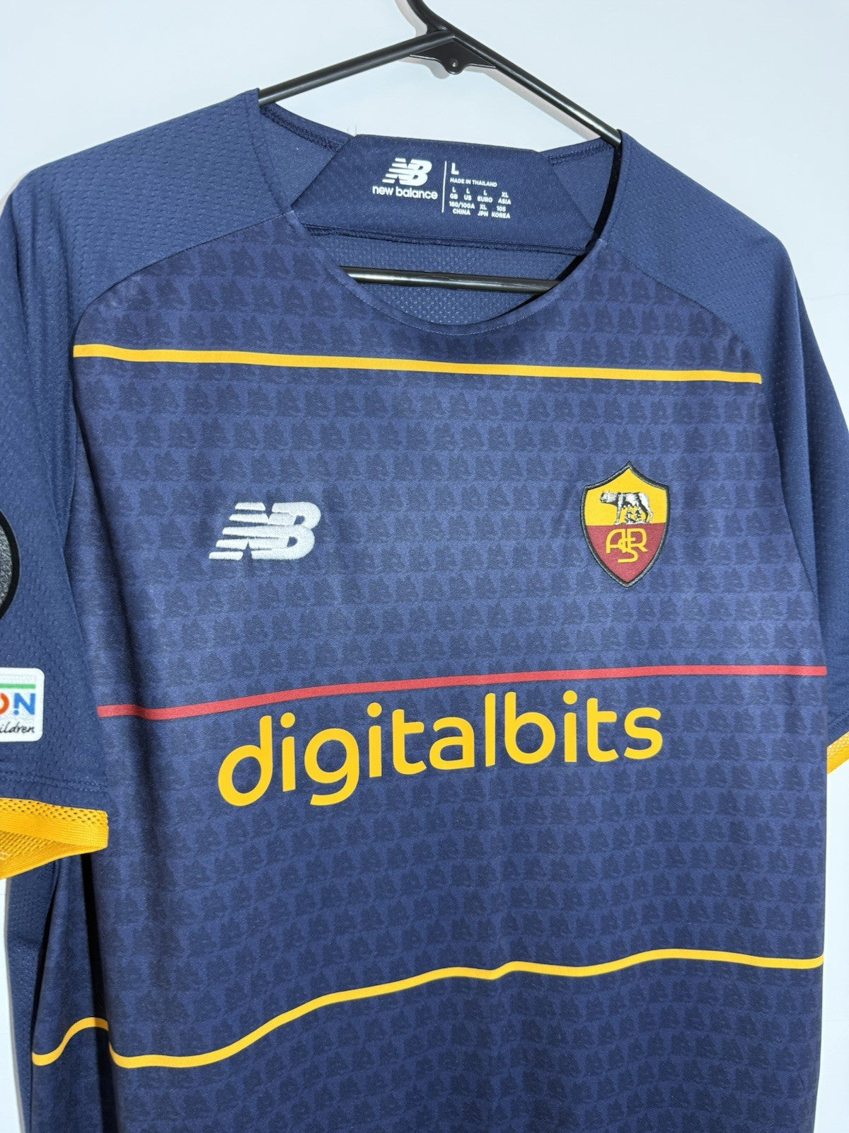 AS Roma Spinazzola #37 2021/22 Large 4th Shirt BNWT MT130253