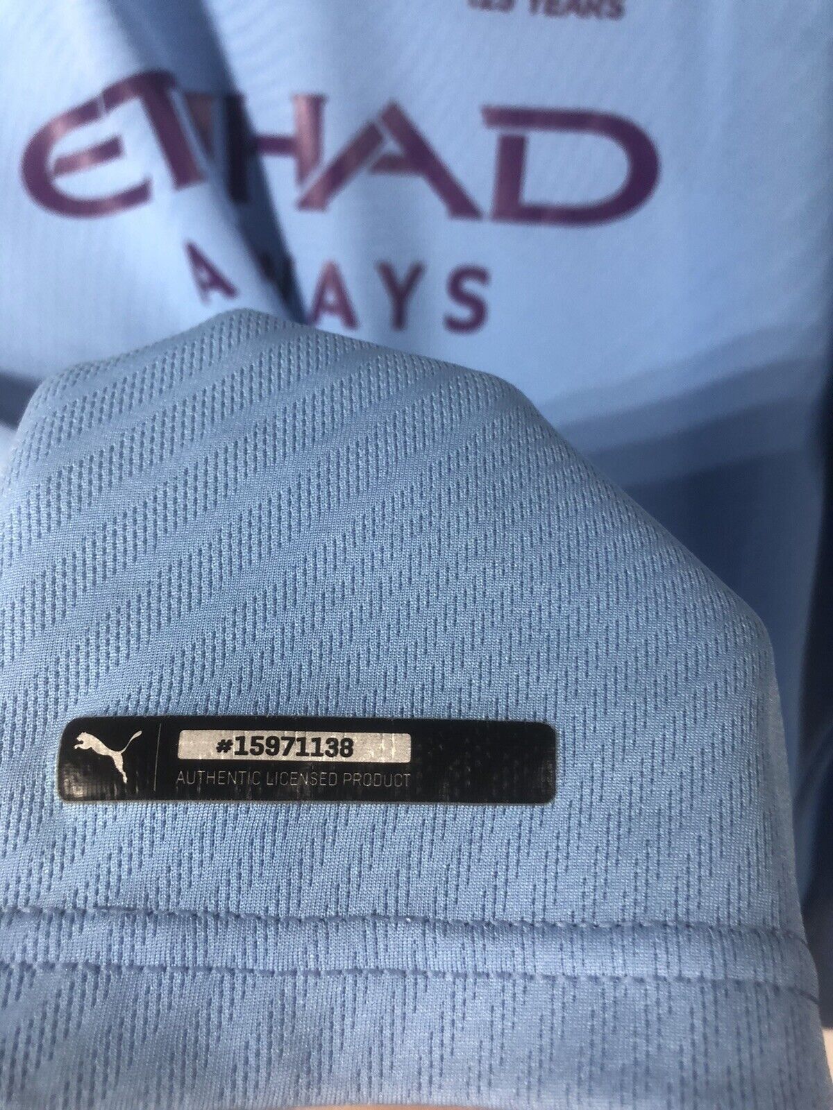 Silva #21 Manchester City 2019/20 Medium Home Shirt Puma Very Good Condition