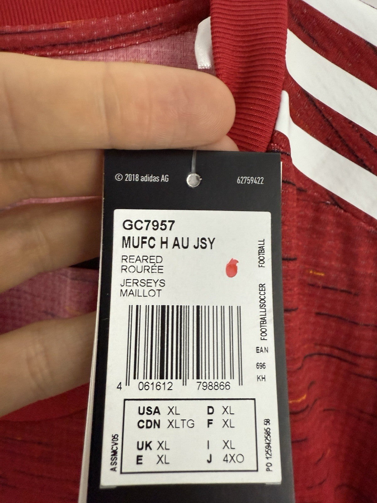 Manchester United Rashford #10 2020/21 Authentic XL Home Shirt BNWT GC7957