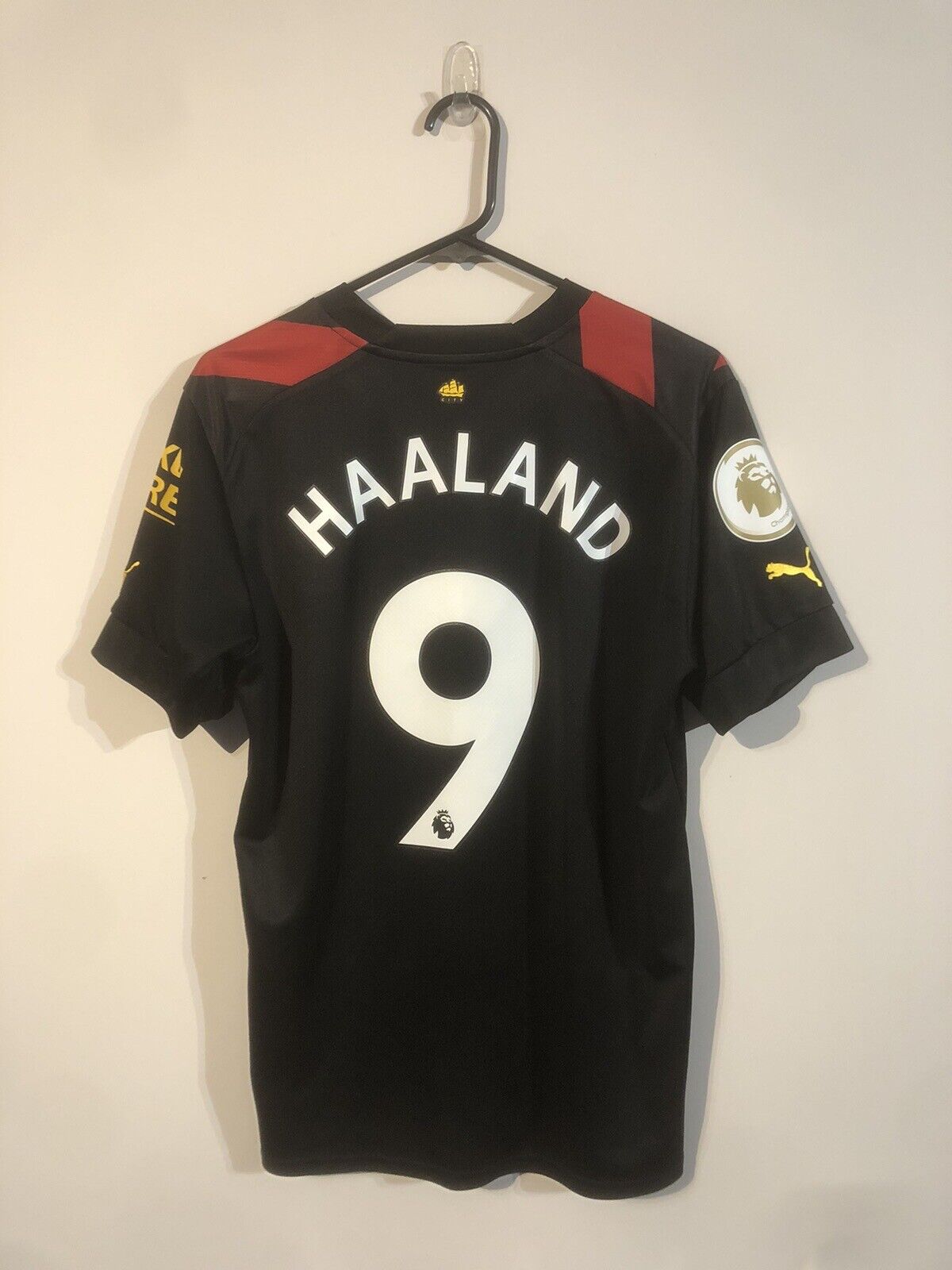 Haaland #9 Manchester City Treble 2022/23 Medium Away Shirt Excellent Condition