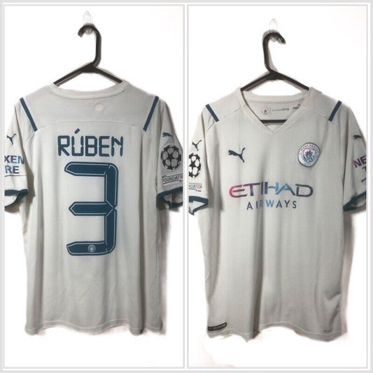 Ruben 3 Manchester City 2021 22 Large Away Shirt Very Good Condition 759211 02