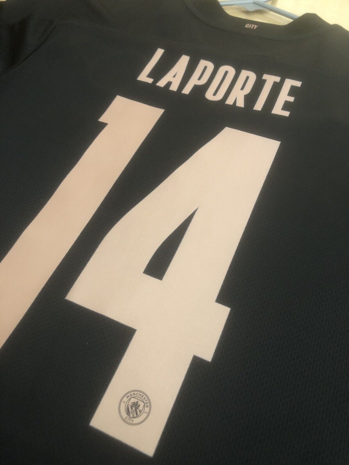 Laporte 14 Manchester City 2020 21 Medium Away Excellent Condition 757065 02