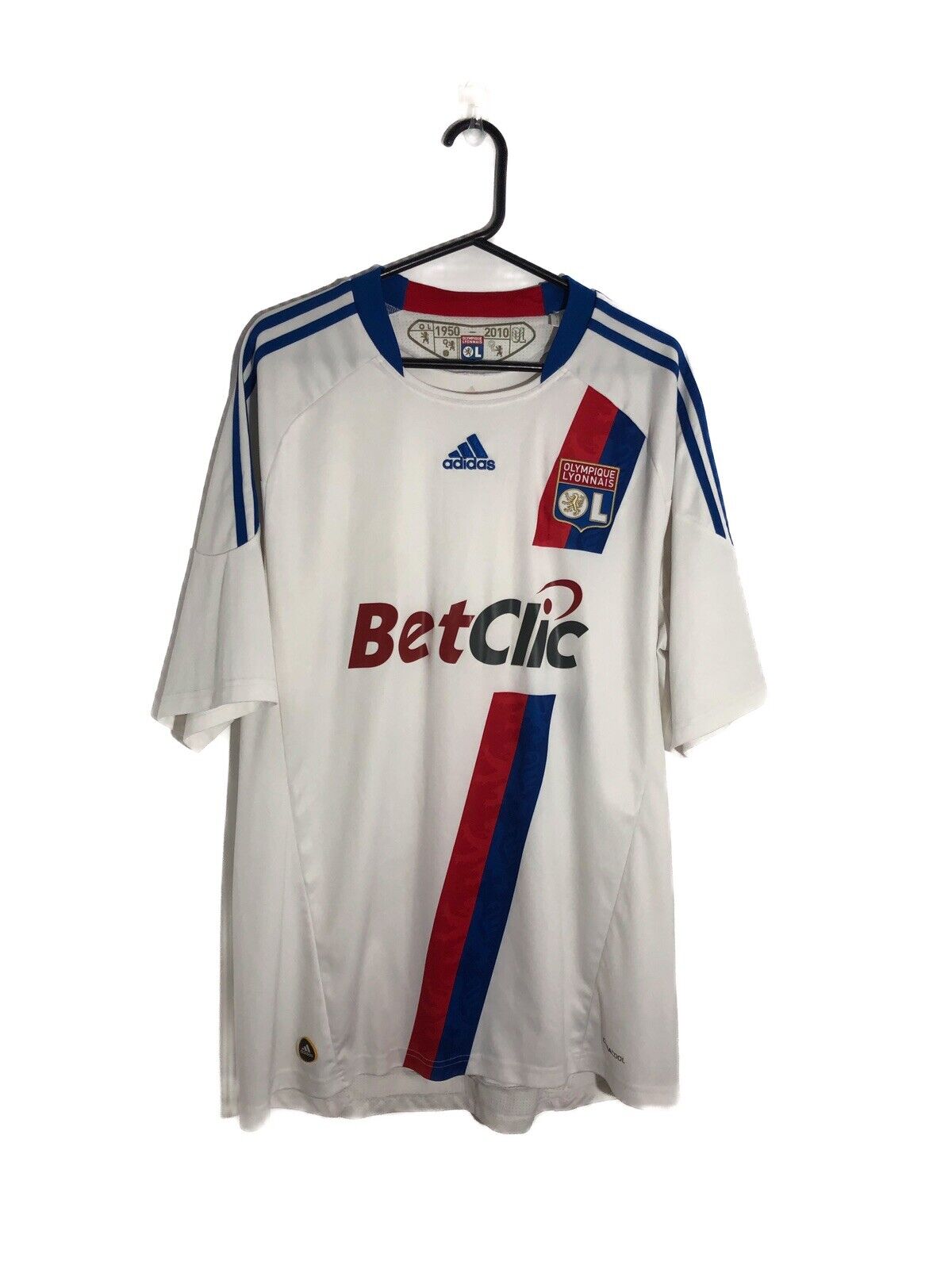 Olympique Lyonnais 2010 11 Xl Home Shirt Adidas Excellent Condition P00333