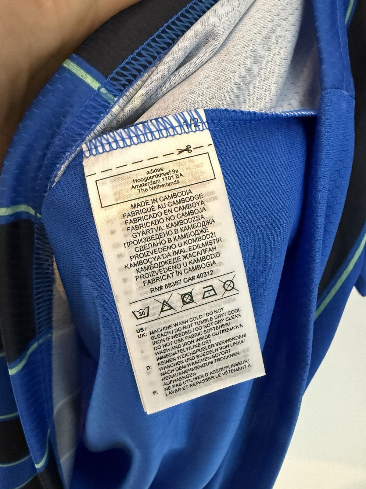 Ajax J. Klassen #6 2021/22 Large Away Excellent Condition GT7130