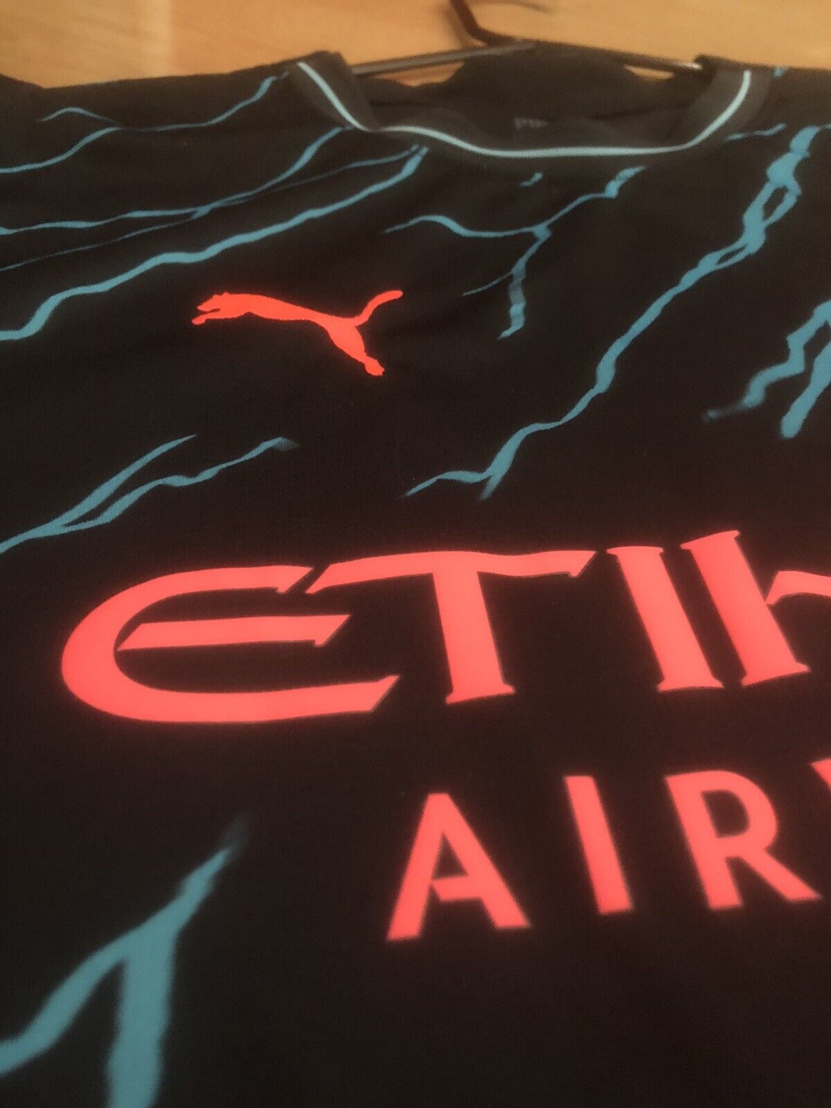 Haaland 9 Manchester City 2023 24 Large 3rd Shirt Excellent Condition 770460 03