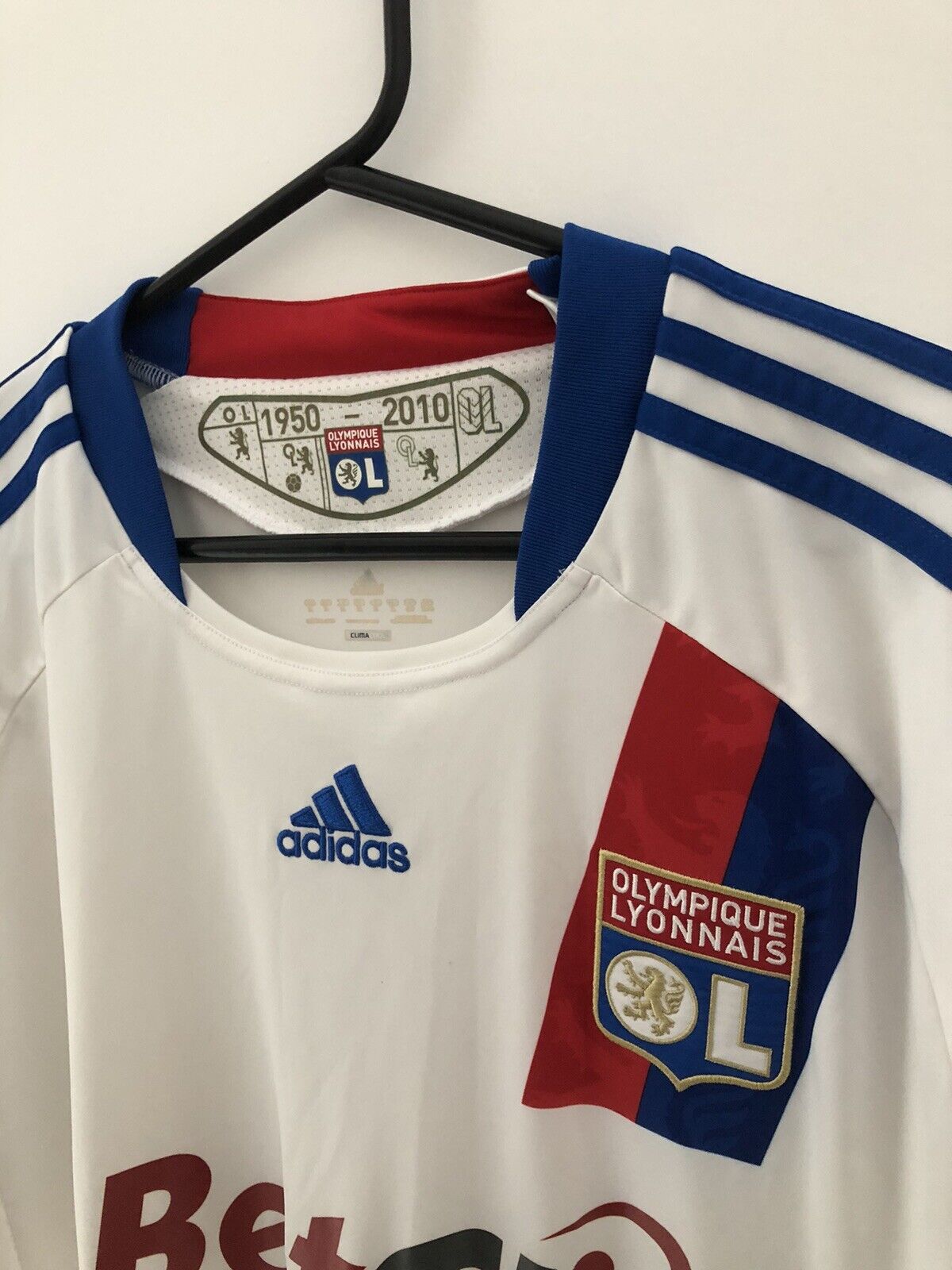 Olympique Lyonnais 2010 11 Xl Home Shirt Adidas Excellent Condition P00333