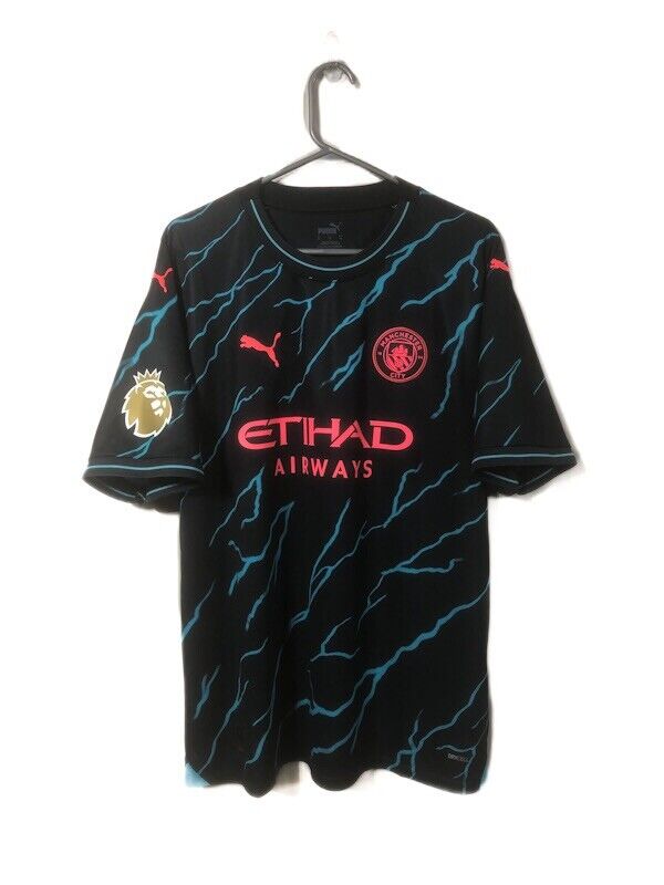 Haaland 9 Manchester City 2023 24 Xl 3rd Shirt Excellent Condition 770461 03