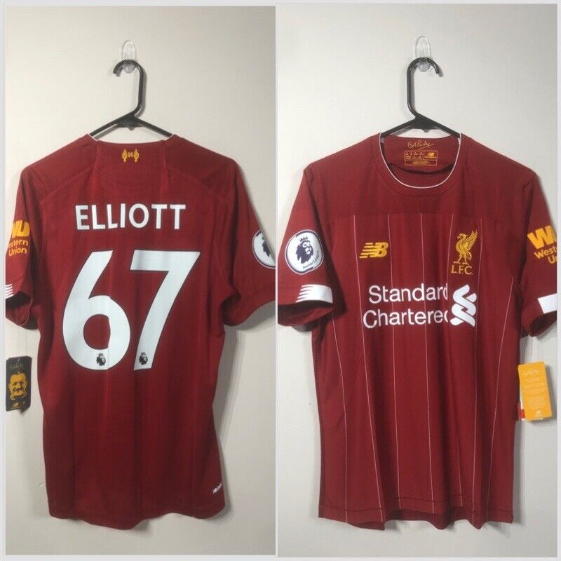 Elliott #67 Liverpool Small 2019/20 Home Shirt Jersey New Balance BNWT MT930000