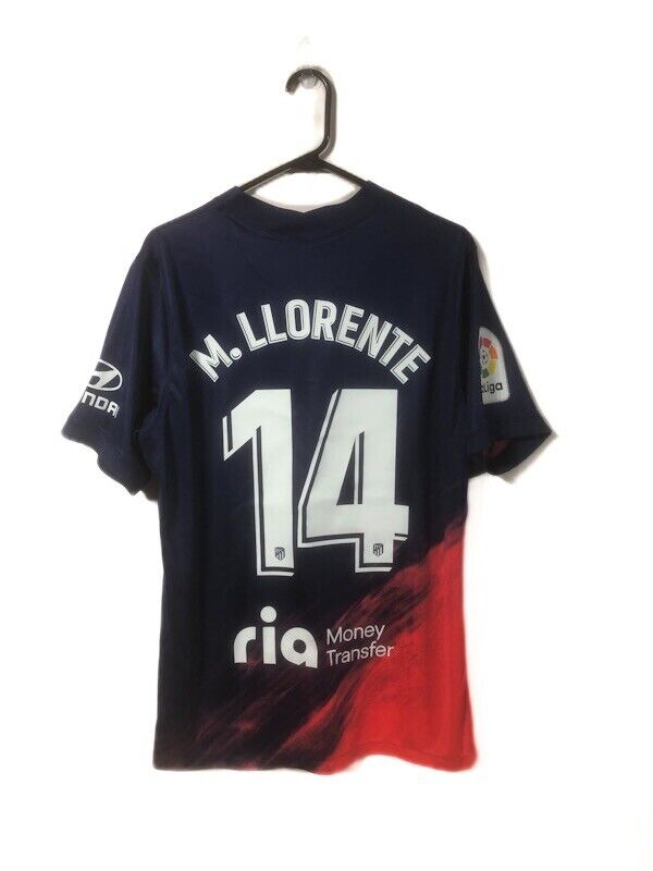 M Llorente 14 Atletico Madrid Large 2021 22 Away Excellent Condition CV7881 422