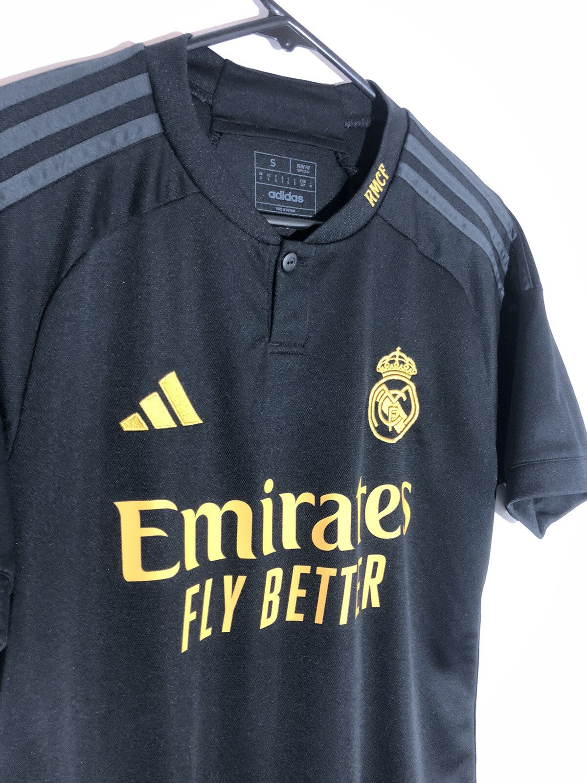 Real Madrid Vini Jr #7 2023/24 3rd Small CL Shirt Excellent Condition IN9846