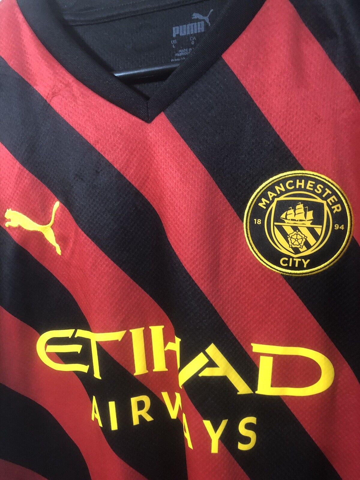 J. Alvarez #19 Manchester City 2022/23 Large Away Shirt Excellent Condition