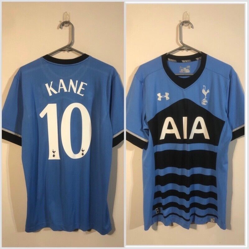 Kane #10 Tottenham Hotspur 2015/16 Large Away Shirt UA Excellent Condition