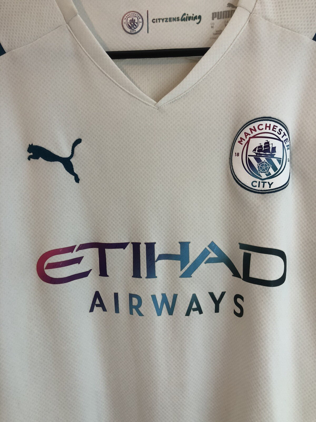 Manchester City Grealish #10 2021/22 Medium Away Excellent Condition 759211-02
