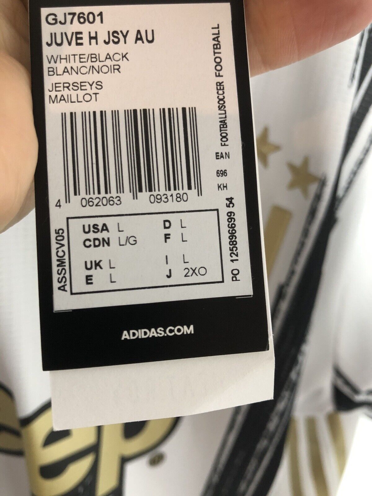Bonucci 19 Juventus 2020 21 Large Authentic Home Shirt Brand New With Tag Gj7601