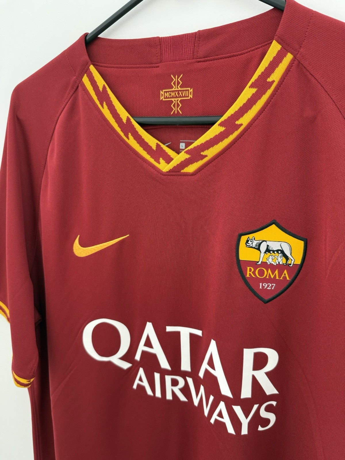 AS Roma Kluivert #99 2019/20 Large Away Shirt Excellent Condition AJ5559-613