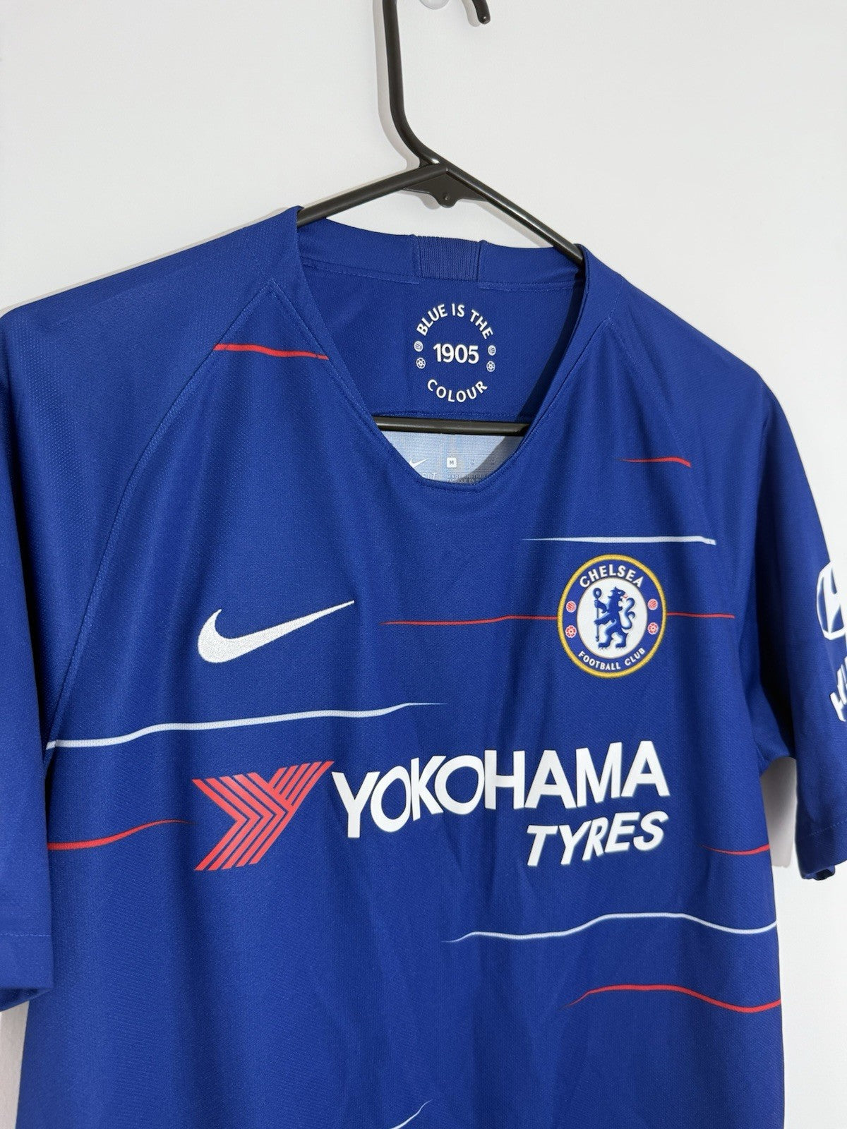 Chelsea Hazard #10 2018/19 Home Medium Shirt Nike Excellent Condition 919009-496