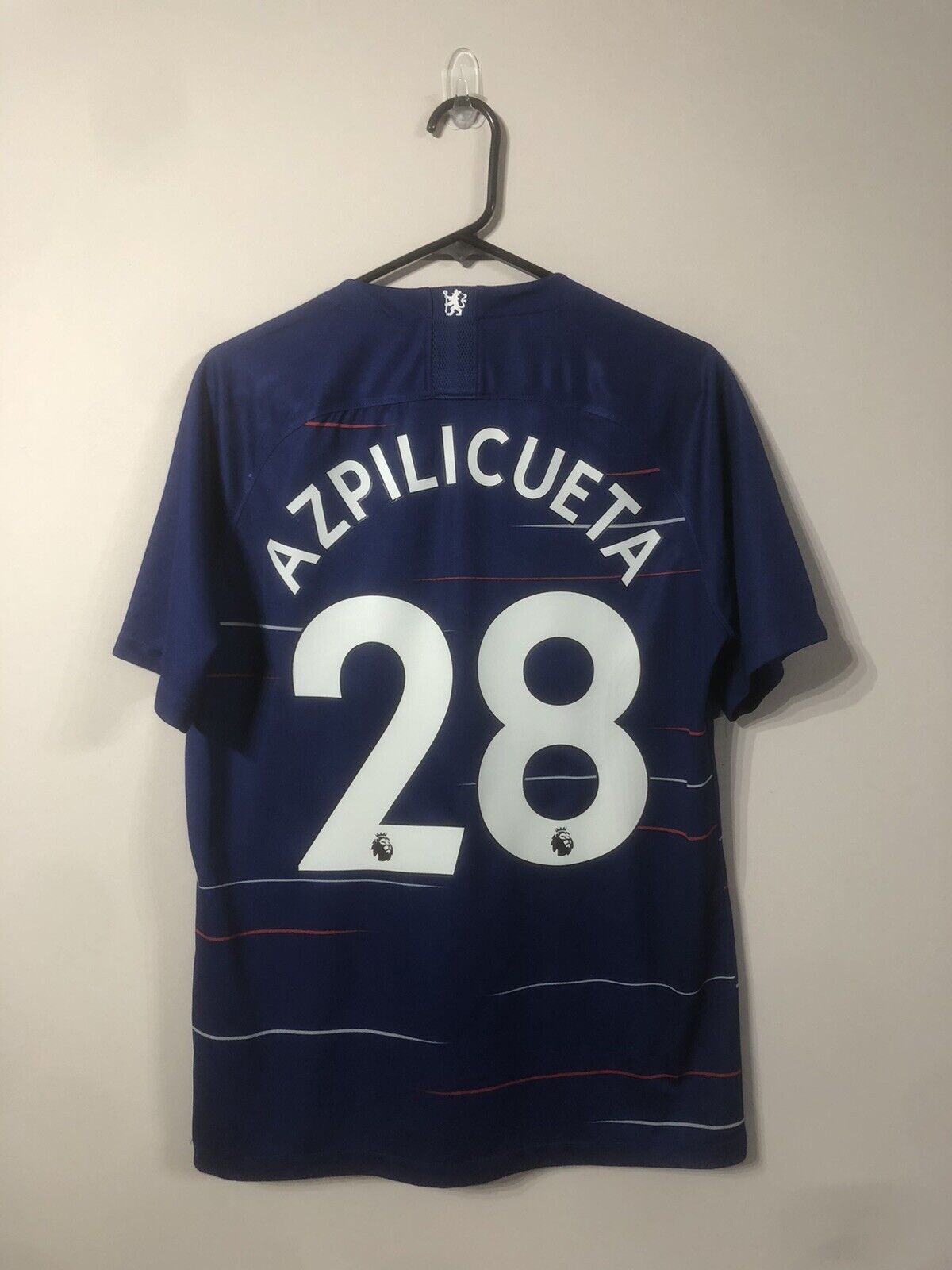 Azpilicueta #28 Chelsea Medium 2018/19 Home Shirt Nike Very Good Condition
