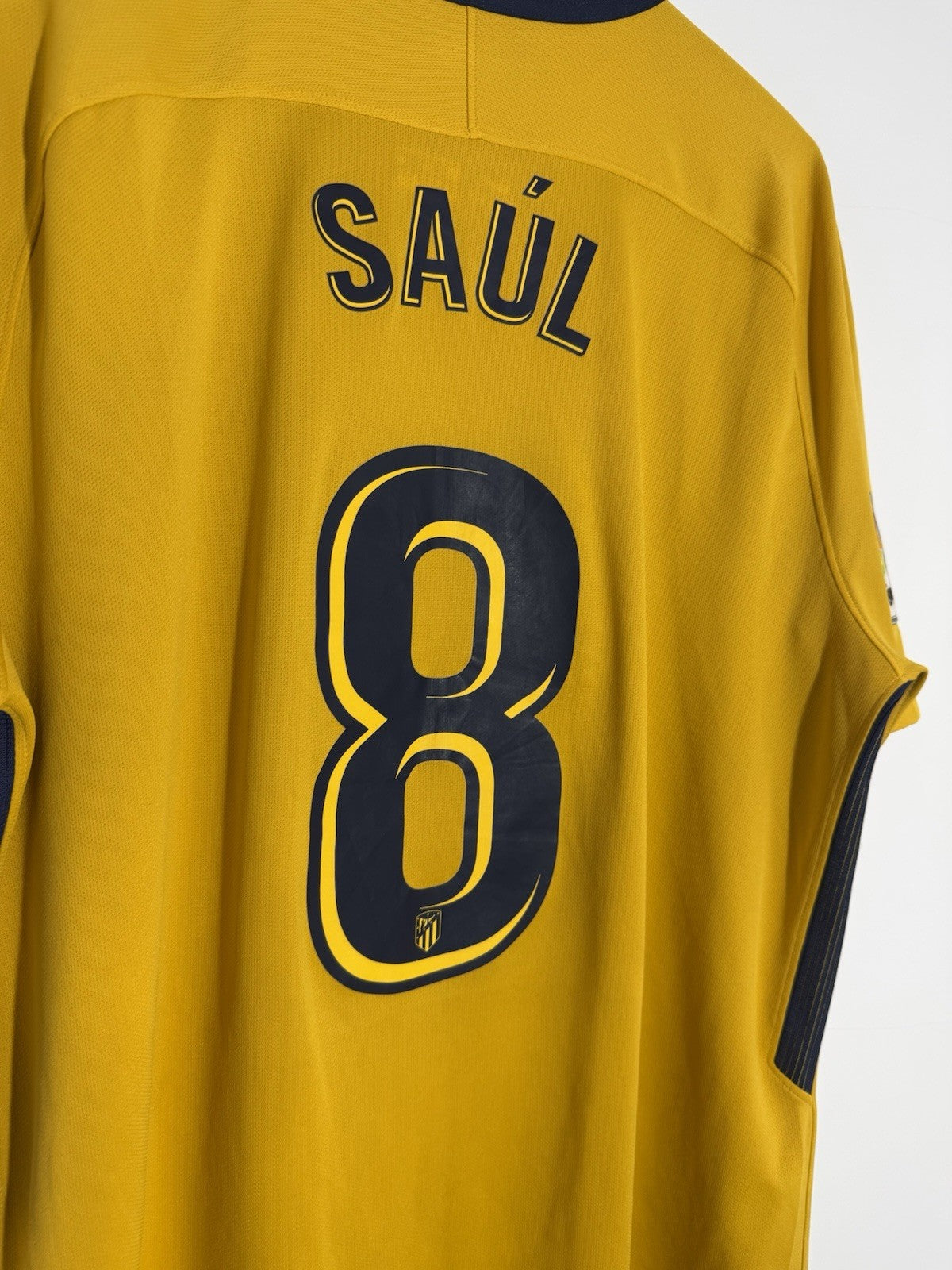 Atletico Madrid Saul #8 2017/18 Xl Away Shirt Good Condition 847290-740