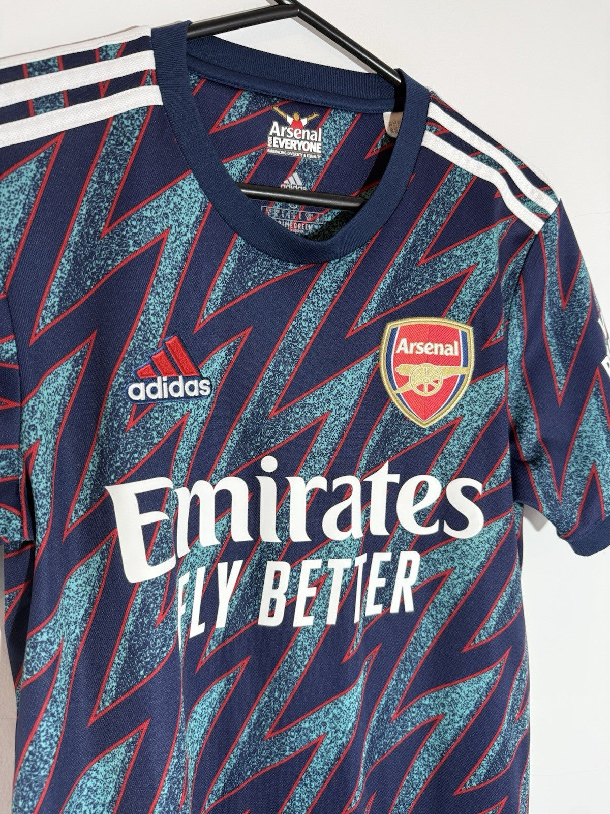 Arsenal Xhaka #34 2021/22 Small 3rd Shirt Adidas Excellent Condition GM0213