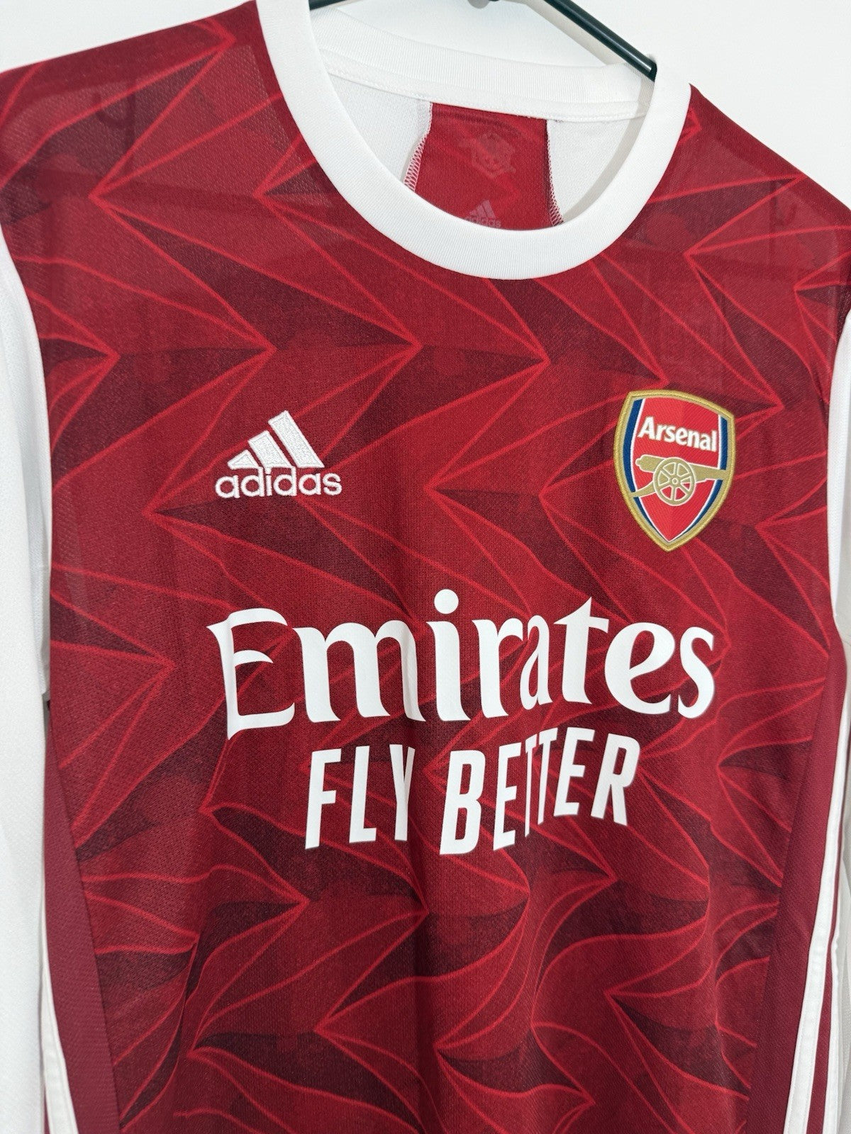 Arsenal Saka #7 2020/21 Medium L/S Home Shirt Jersey Adidas BNWT FH7814
