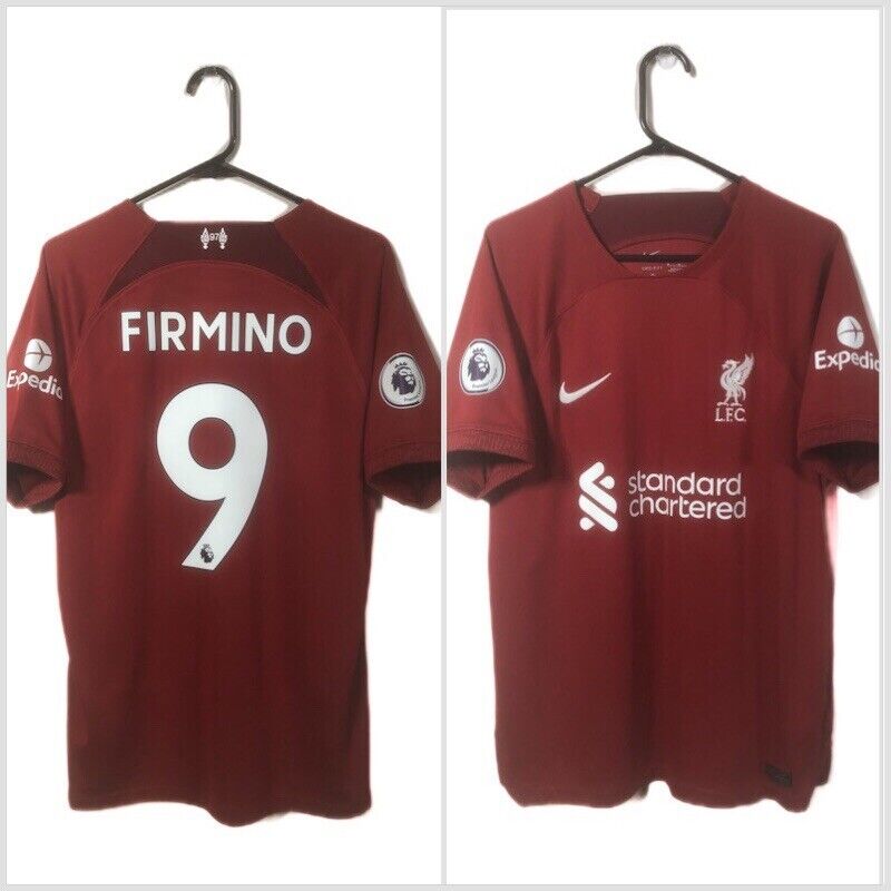 Firmino 9 Liverpool Medium 2022 23 Home Shirt Excellent Condition DM1843 609