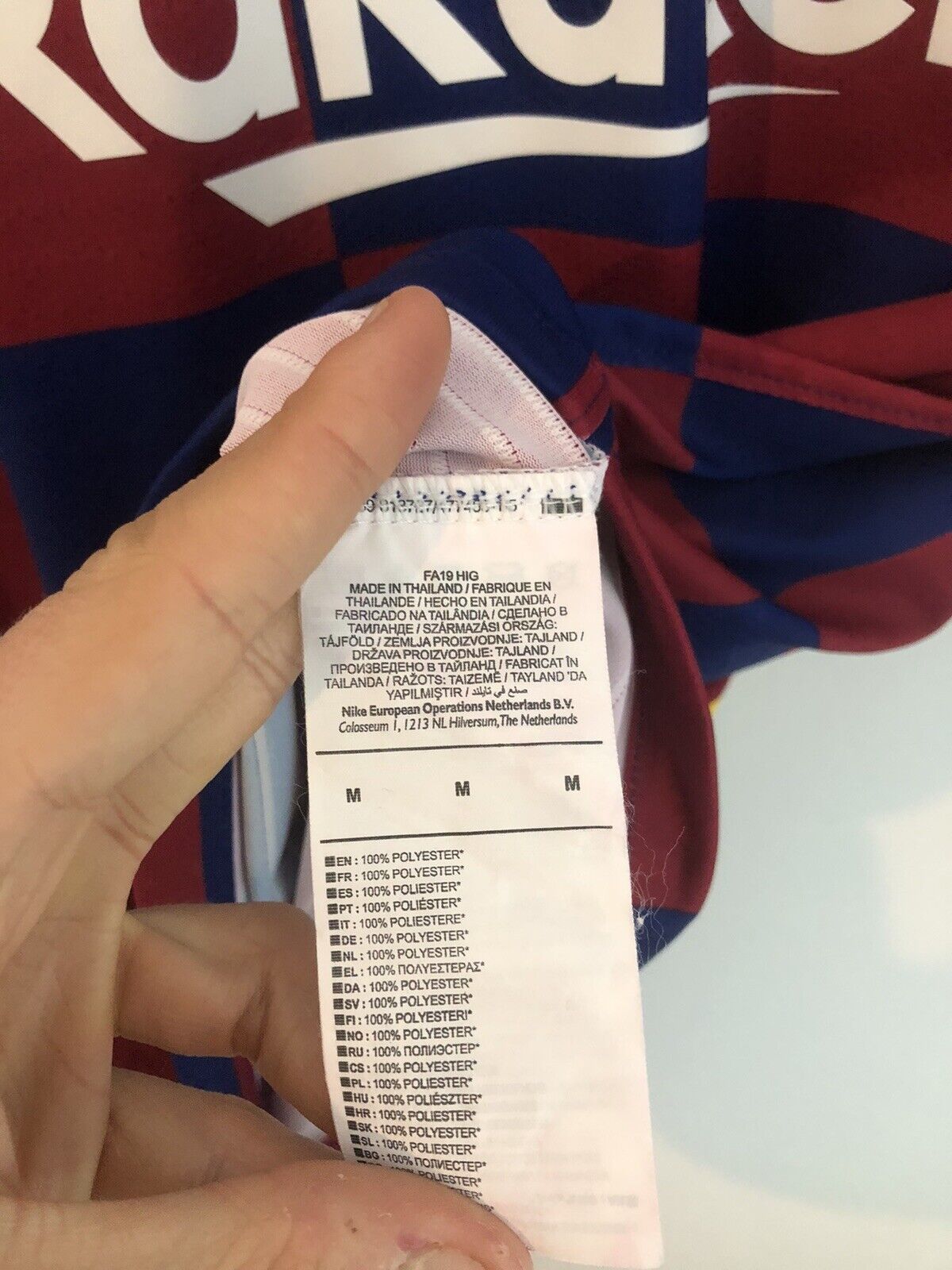 Suarez 9 Barcelona Vaporknit Medium 2019 20 Home Excellent Condition Aj5257 456