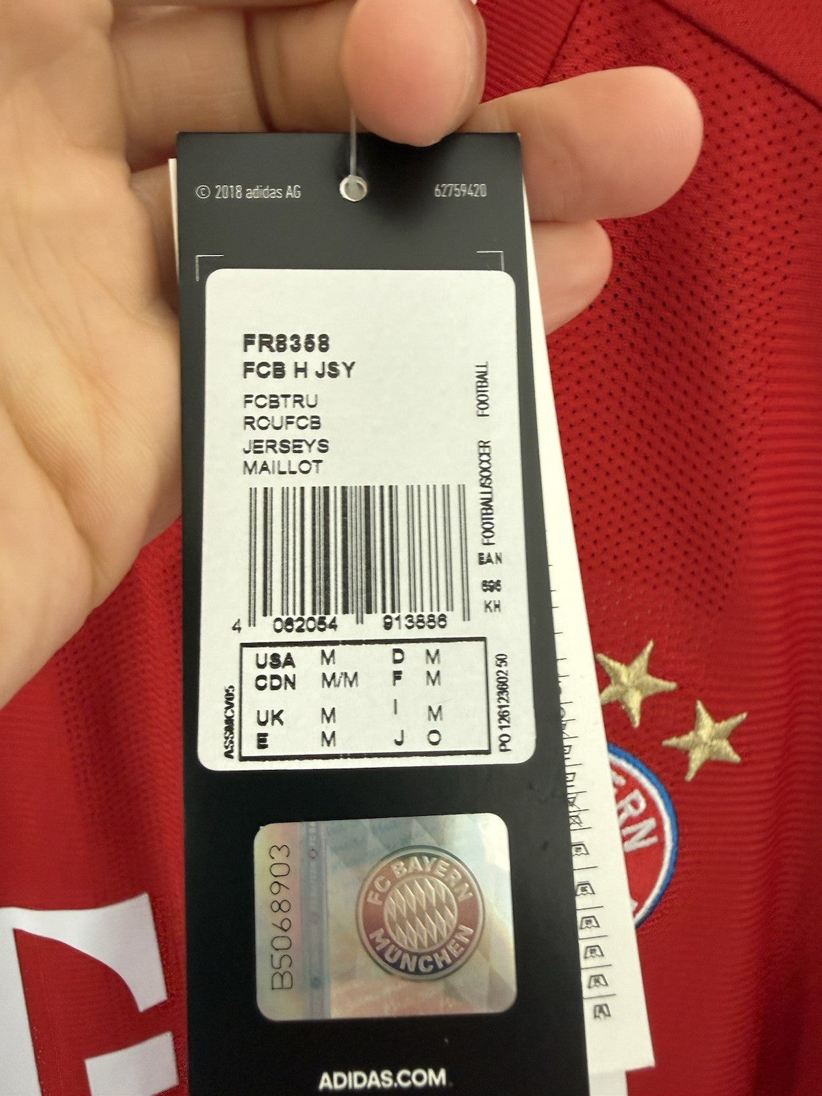 Bayern Munich Hernandez #21 2020/21 Medium Home Shirt BNWT FR8358