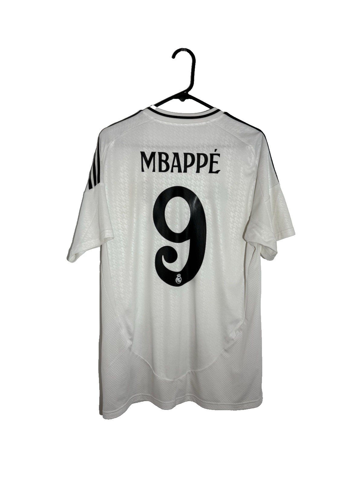 Real Madrid Mbappe #9 2024/25 Large Home Shirt Excellent Condition IU5011
