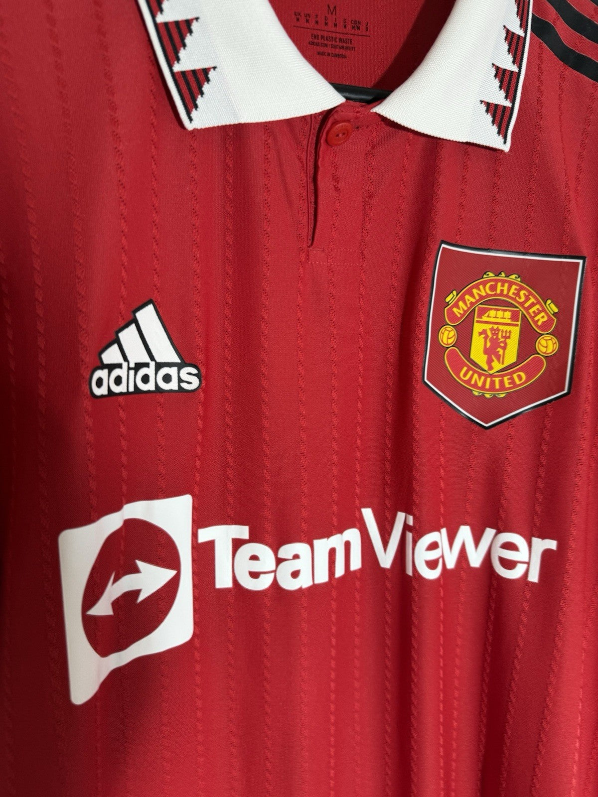 Man United Rashford #10 2022/23 Medium Authentic Home Excellent Condition H13889