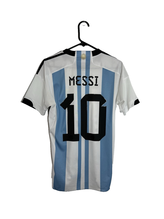 Argentina Messi #10 2022 Small Home Shirt Adidas Very Good Condition HF2158