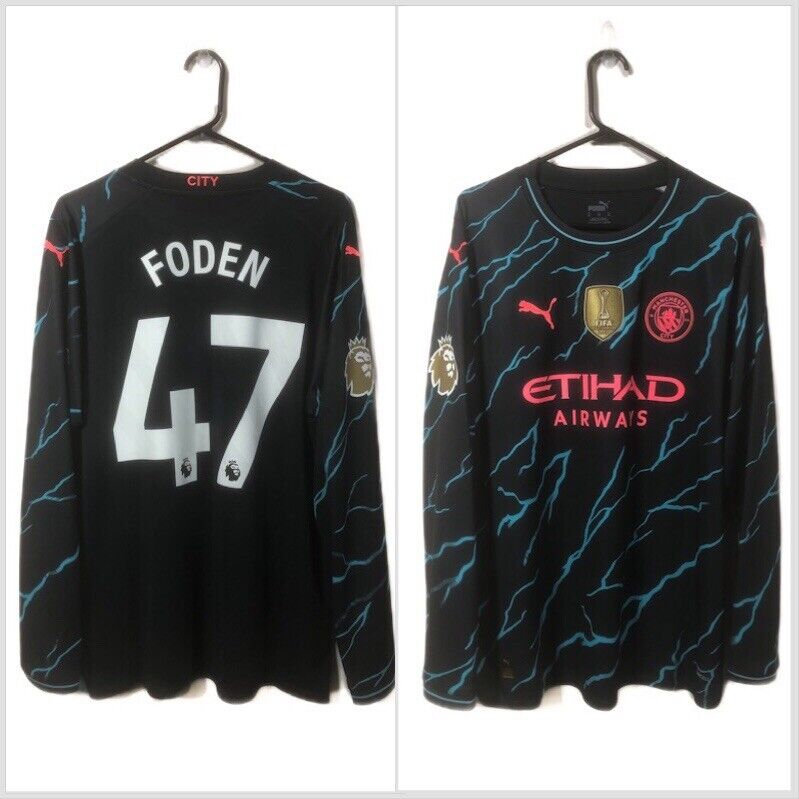 Foden 47 Manchester City 2023 24 XL 3rd Shirt Excellent Condition 770461 03