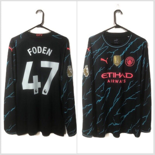 Foden 47 Manchester City 2023 24 XL 3rd Shirt Excellent Condition 770461 03