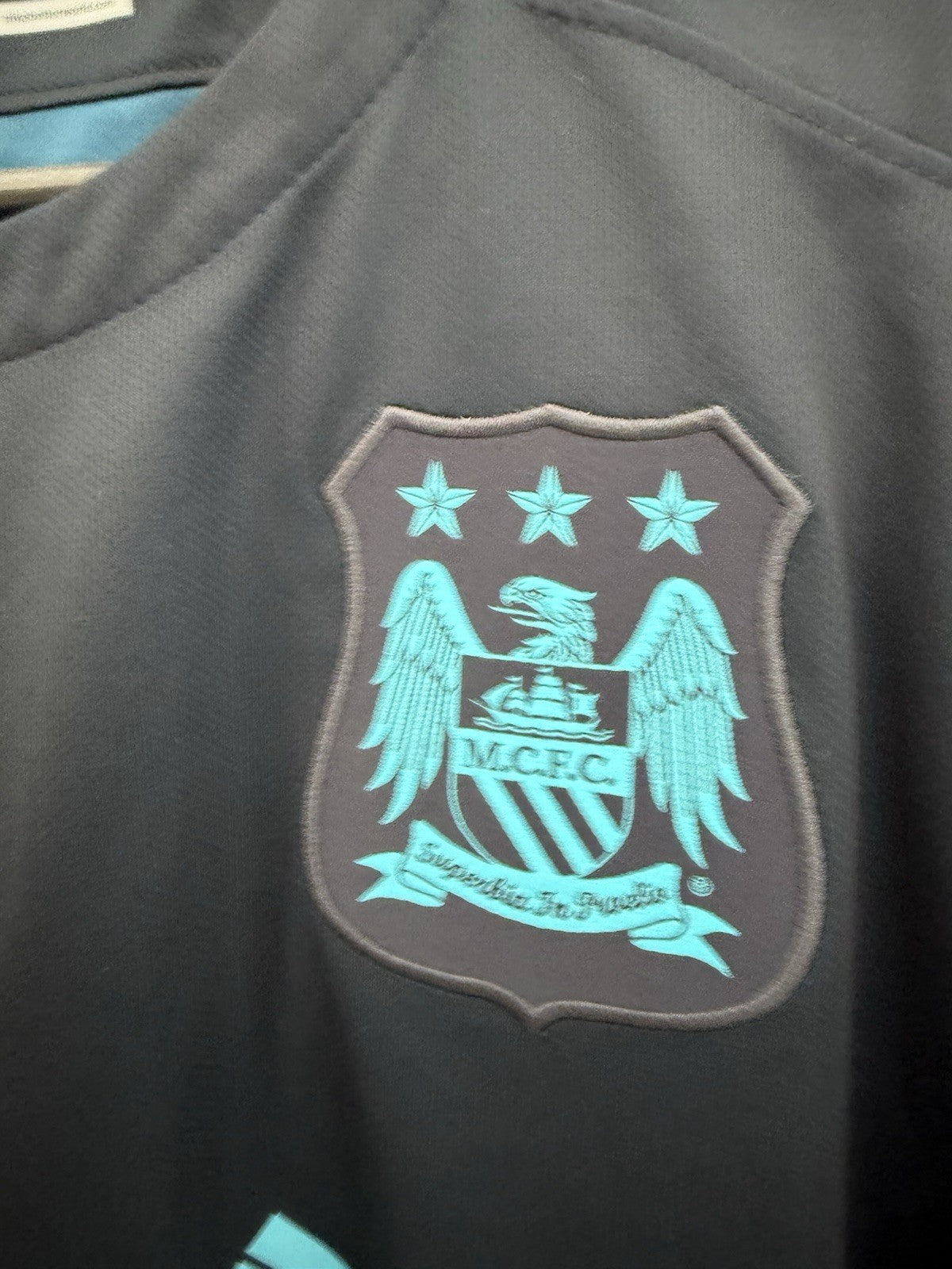 Manchester City 2015/16 Large Away Shirt Excellent Condition 658881-476