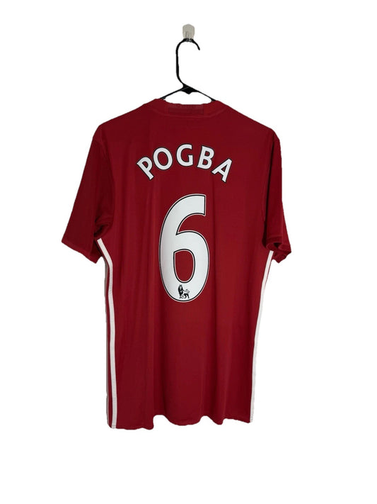 Manchester United Pogba #6 2016/17 Medium Home Shirt Adidas BNWT AI6720