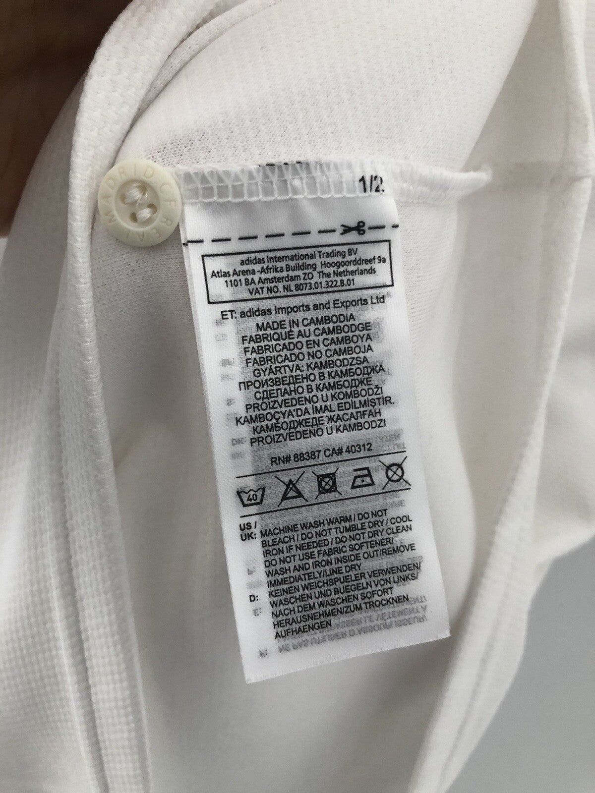 Real Madrid Isco #22 2018/19 Medium Home Shirt Adidas Excellent Condition CG0550