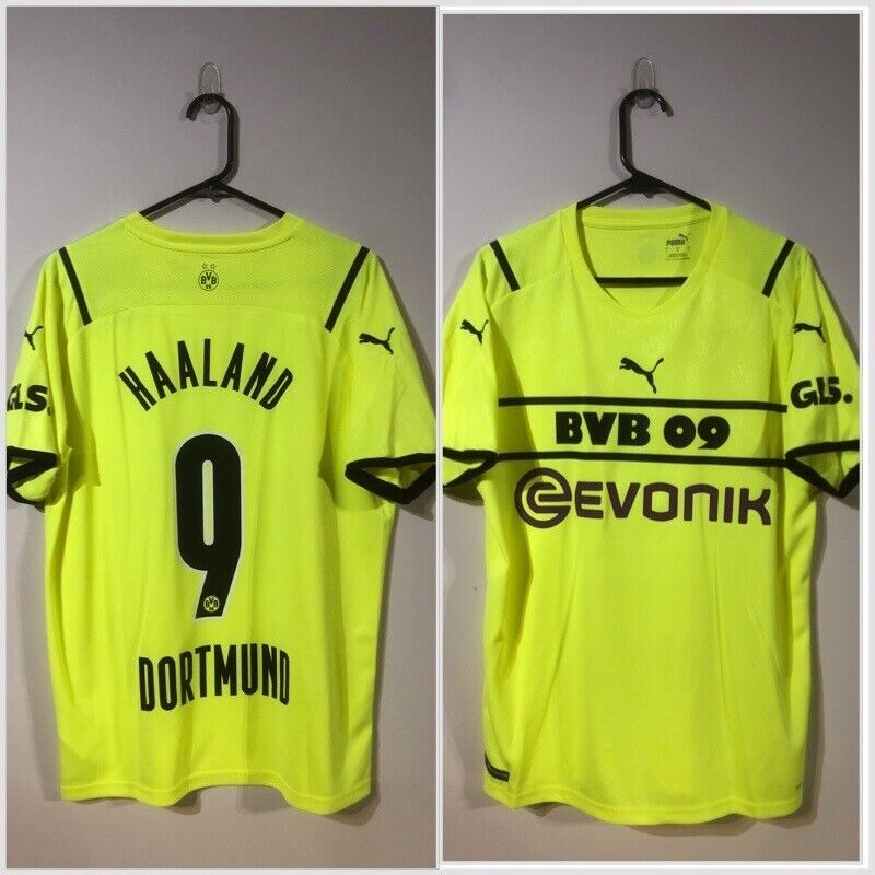 Haaland #9 Borussia Dortmund 2021/22 Large 3rd Football Shirt Puma BNWT