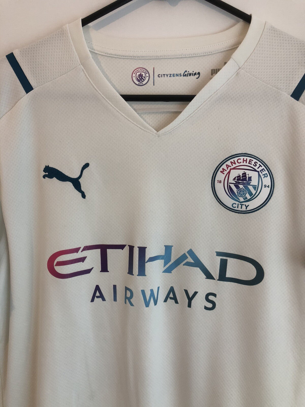 Manchester City Rodri #16 2021/22 Medium Away Excellent Condition 759211-02