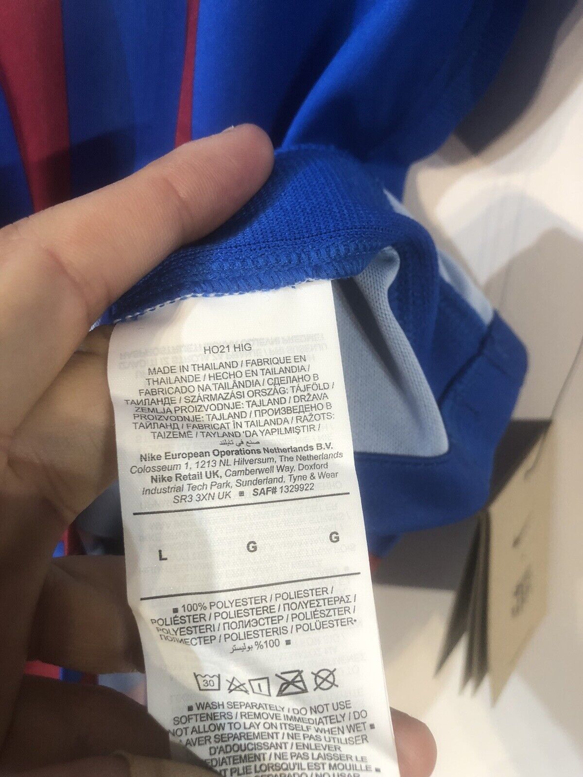 Pedri #16 Barcelona Large 2021/22 Home Football Shirt Jersey Nike BNWT